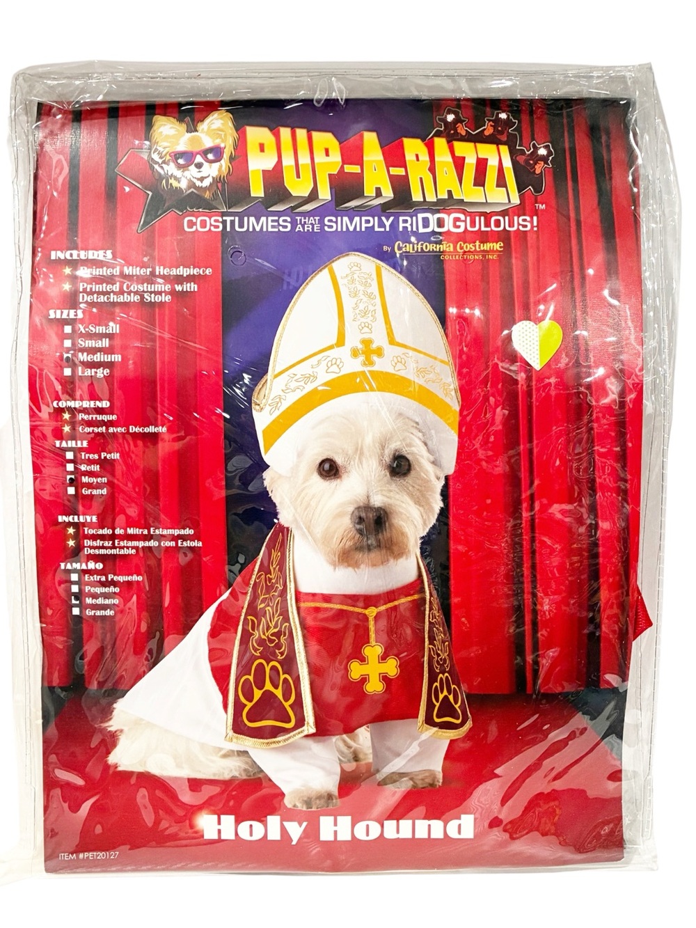 Holy Hound Dog Costume Dressup Size Medium NEW